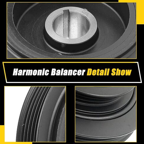 Harmonic Balancer Crankshaft Pulley 594-198 compatible with Toyota Highlander Rav4 Matrix Solara Camry Corolla Harmonic Balancer For Scion Tc 2005-2010 Xb 2008-2015 1340700H010 in Kuwait