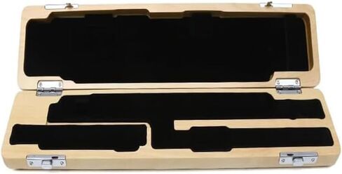 Flute Case Cover Bag with Adjustable Strap flute Storage Box with Velvet Inside Solid wood Durable Lightweight (17 hole,red) in Kuwait