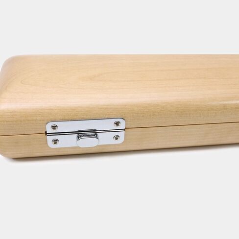 Flute Case Cover Bag with Adjustable Strap flute Storage Box with Velvet Inside Solid wood Durable Lightweight (17 hole,red) in Kuwait