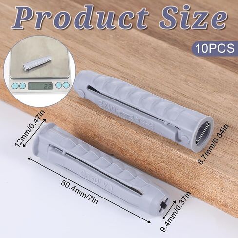 10 PCS مرساة الجدار الخرسانية لتركيب جدار التليفزيون تركيب مناسبة للخرسانة والطوب الجدران الماسونية مرساة البلاستي in Kuwait