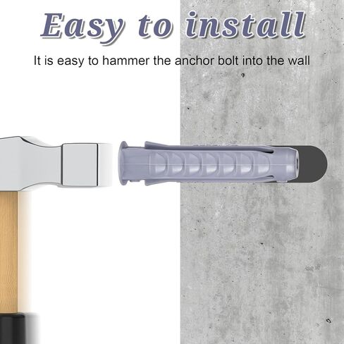 10 PCS مرساة الجدار الخرسانية لتركيب جدار التليفزيون تركيب مناسبة للخرسانة والطوب الجدران الماسونية مرساة البلاستي in Kuwait