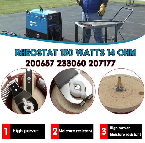 Rheostat 200657 233060 207177 Compatible with Bobcat 250 225 225NT 250FE 250NT, Miller Welder,Ohmite(150W 15 Ohm) in Saudi Arabia