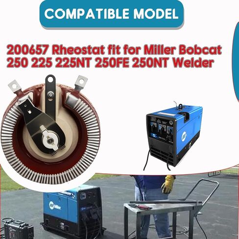 Rheostat 200657 233060 207177 Compatible with Bobcat 250 225 225NT 250FE 250NT, Miller Welder,Ohmite(150W 15 Ohm) in Saudi Arabia