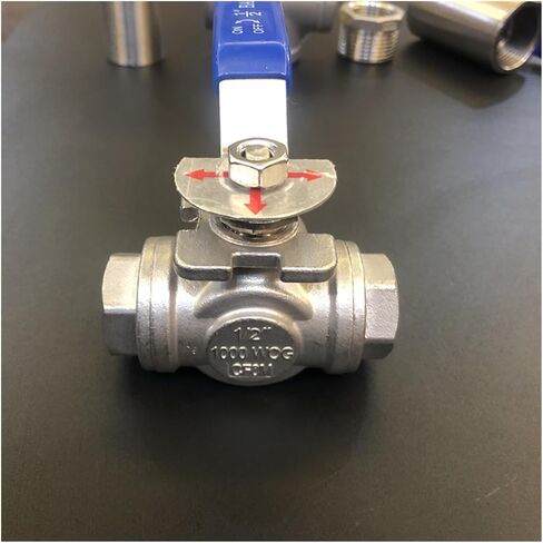 304 stainless steel L-type three-way medium ball valve/thread valve/internal thread/15 20 25 1 inch 2 inch 4 points(G1/2) in Saudi Arabia
