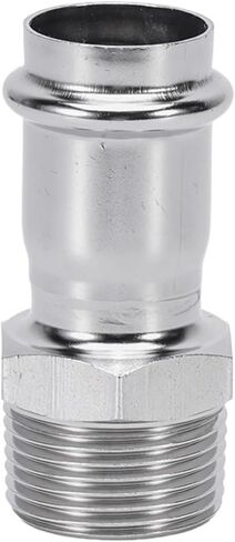 304 stainless steel compression outer thread direct thin wall compression pipe fittings outer thread straight through threaded water pipe joint 2 series(Inside diameter 48.6MM*G1-1/4) in Saudi Arabia