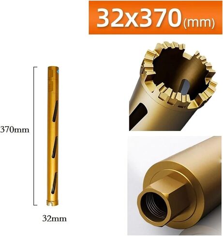 Diamond Dry Drill Drill Bit Concrete Core Thread M22 Dry Wet Hammer Perforator Corder Drillbit Applications Emery Grits Superior (51mm) in Saudi Arabia
