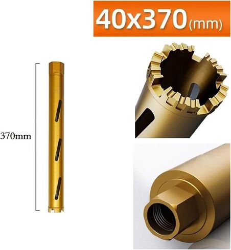 Diamond Dry Drill Drill Bit Concrete Core Thread M22 Dry Wet Hammer Perforator Corder Drillbit Applications Emery Grits Superior (51mm) in Saudi Arabia