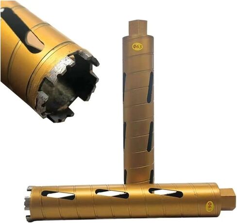 Diamond Dry Drill Bit Concrete Perforator Core Interface Thread M22 32-83mm Dry Diamonding Core Drilling Bits Wall Hole Opener for Air Installation Perforator Concrete Drilling Tools(32mm) in Saudi Arabia