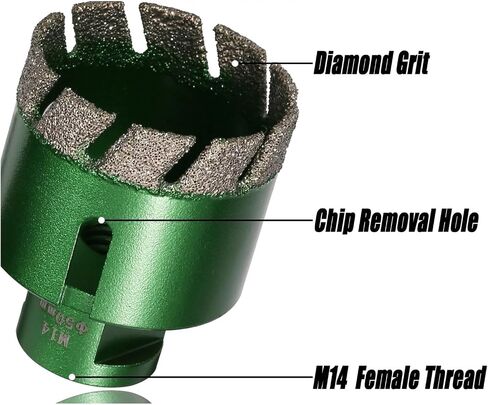 مثقاب الجاف الجاف. مثقب خرسانة CORE 6-130MM M14 THREAL VARCUM BLASHED MARBLE MASONRY HOWEN SWAND DAIMONDING DRILLING BET BIT LOTER BIT TILE MARBLE (100 مم) in Saudi Arabia