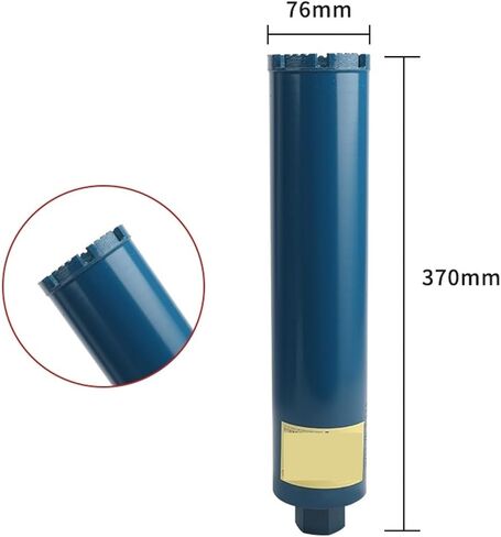 Diamond Dry Drill Bit Concrete Perforator Core 25 27 32 40 51 56 63 76 112 120 127mm Diamonding DrillBit. 370 450mm Dry Diamonding Core Bit. 20-132mm Water Concrete Hole DrillBit.(76x450mm) in Saudi Arabia