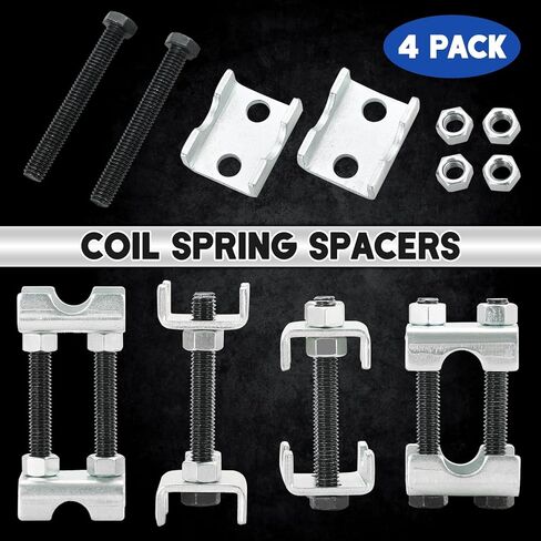 Coil Spring Spacers 4PCS | 2-Way Adjustable Lift Or Lower Spring Spacer, Coil Spring Compressor Tool Strut Spring Compressor for Cars SUVs Trucks, Spreads or Compresses Coil Springs in Saudi Arabia