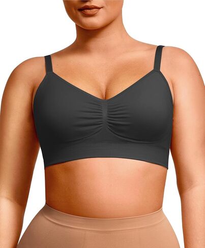 Lover-Beauty Wireless Bras for Women Push Up Full Coverage Seamless Everyday Bras Padded Sports Bra with Adjustable Straps in Saudi Arabia