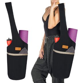 Allen & Mate Usisex Yoga Exercise Mat Bag مع جيب كبير الحجم ، حاملة كتف كبيرة الحجم للرجال والنساء in Kuwait