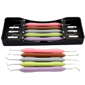 5 Pcs Dental Silicone Handle Composite Placement Instrument Restorative Filling (Rendom Color) DN-2285 in Kuwait