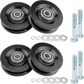 Roofing Hoist Carriage Wheel Kit, Compatible With TranzSporter TP250 TP400 & LH200 LH2000 Roofing Elevators, Replaces Part# 90040, Heavy Duty Carbon Steel, 4 Sets in Kuwait