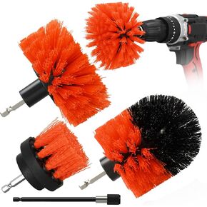 4pcs Drill Brush Attachment Kit, 2025 New Grout Drill Brush Set, All Purpose Power Scrubber Cleaning Kit for Bathtubs, Tile Grout Lines, Bathroom, Showers, Tile, Tile Seams (Black) in Kuwait