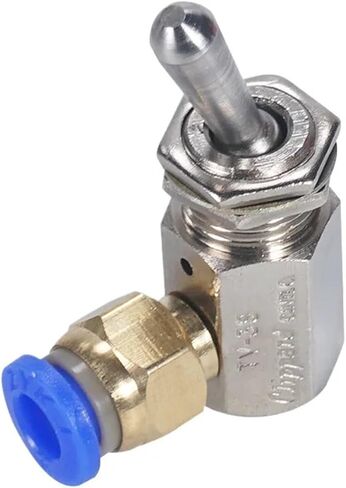 وضع صمام العادم 2 ON/OFF M5 Toggles Switch TV-3S 2 Air Pneumatic Mechanical Valve W Fiittings (8mm) in Saudi Arabia