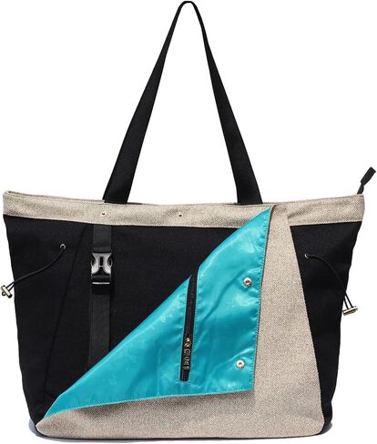 ESVAN Yoga Mat Bag, Gym Bag Tote Bag with Multi Pockets For Women Drawstring Yoga Mat Carrier Pilates Travel Workout Office in Saudi Arabia
