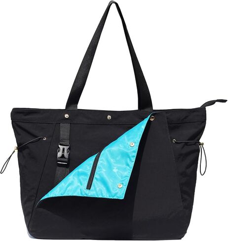 ESVAN Yoga Mat Bag, Gym Bag Tote Bag with Multi Pockets For Women Drawstring Yoga Mat Carrier Pilates Travel Workout Office in Saudi Arabia