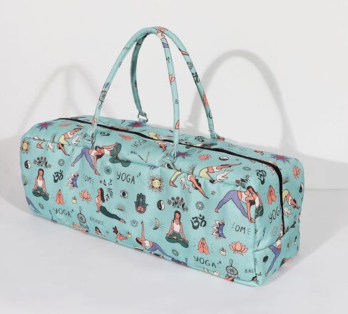 Yoga Bag with Storage Pockets – 27"x8" Large Mat Carrier Tote – Lightweight, Durable, and Stylish for Yoga & Pilates Gear in Saudi Arabia