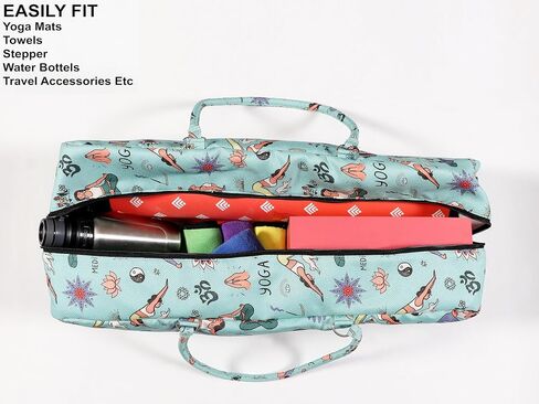 Yoga Bag with Storage Pockets – 27"x8" Large Mat Carrier Tote – Lightweight, Durable, and Stylish for Yoga & Pilates Gear in Saudi Arabia