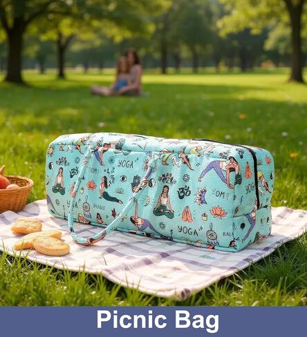 Yoga Bag with Storage Pockets – 27"x8" Large Mat Carrier Tote – Lightweight, Durable, and Stylish for Yoga & Pilates Gear in Saudi Arabia