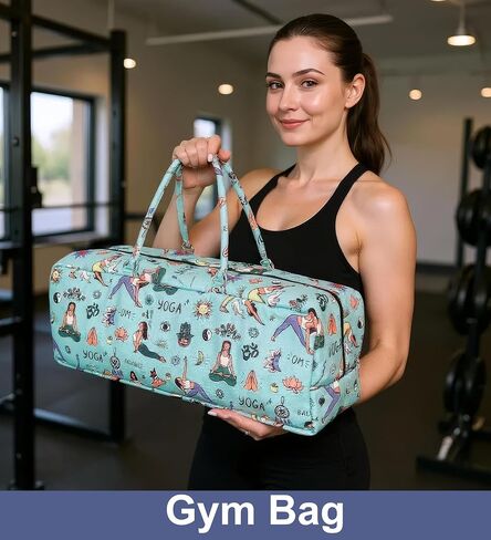 Yoga Bag with Storage Pockets – 27"x8" Large Mat Carrier Tote – Lightweight, Durable, and Stylish for Yoga & Pilates Gear in Saudi Arabia