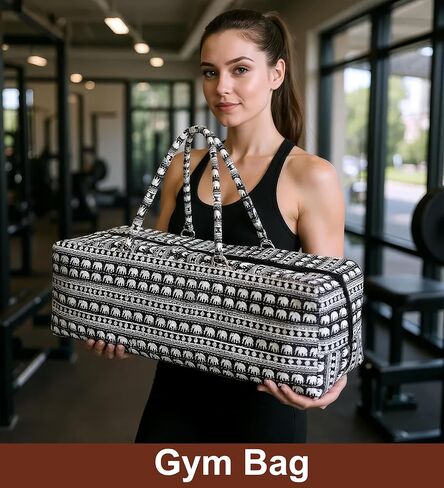 حقيبة اليوغا مع جيوب التخزين - 27 "× 8" حملات حاملة كبيرة - خفيفة الوزن ، متينة ، وأنيقة لمعدات اليوغا واليلاتيس in Kuwait