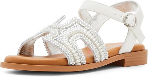 Steve Madden Girls Shoes Girls Haydlyn Flat Sandal, Gold, 5 Big Kid in Saudi Arabia