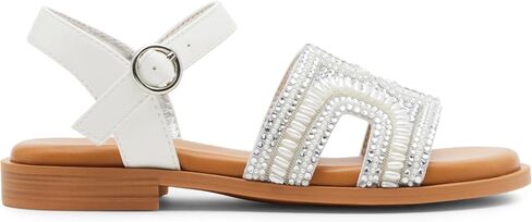 Steve Madden Girls Shoes Girls Haydlyn Flat Sandal, Gold, 5 Big Kid in Saudi Arabia