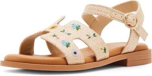 Steve Madden Girls Shoes Girls Haydlyn Flat Sandal, Gold, 5 Big Kid in Saudi Arabia