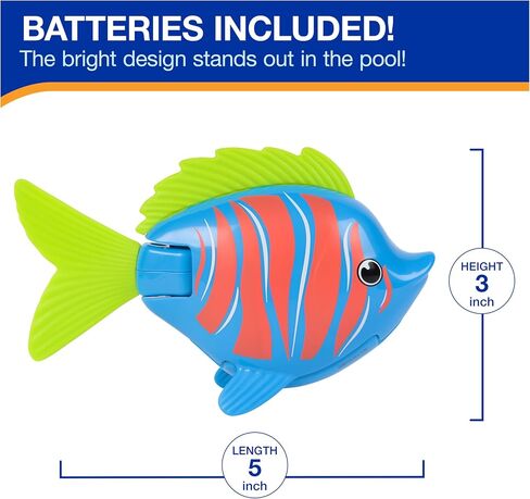 SwimWays Rainbow Reef Fish Toy, Kids Swimming Accessories & Water Toys, Learn to Swim Pool Toys for Kids Ages 5 & Up, Batteries Included, Guppie Goldberg in Saudi Arabia