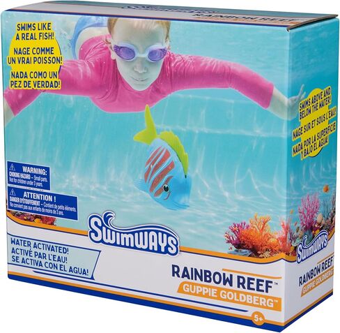 SwimWays Rainbow Reef Fish Toy, Kids Swimming Accessories & Water Toys, Learn to Swim Pool Toys for Kids Ages 5 & Up, Batteries Included, Guppie Goldberg in Saudi Arabia