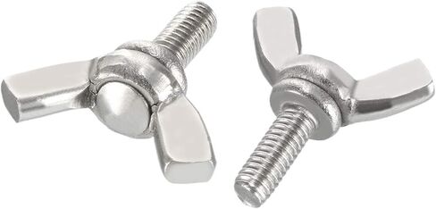 Butterfly Wing Thumb Hand Screws Bolts M4x10mm 0.7mm Pitch Carbon Steel 20pcs in Saudi Arabia
