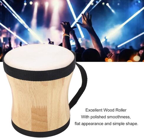 Hand Drum Kit Sheepskin Top Bongo Percussion Drum for Performances Parties Music Festivals (Black) in Saudi Arabia