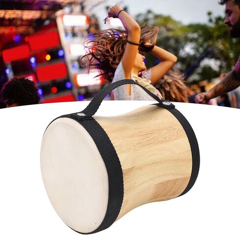 Hand Drum Kit Sheepskin Top Bongo Percussion Drum for Performances Parties Music Festivals (Black) in Saudi Arabia