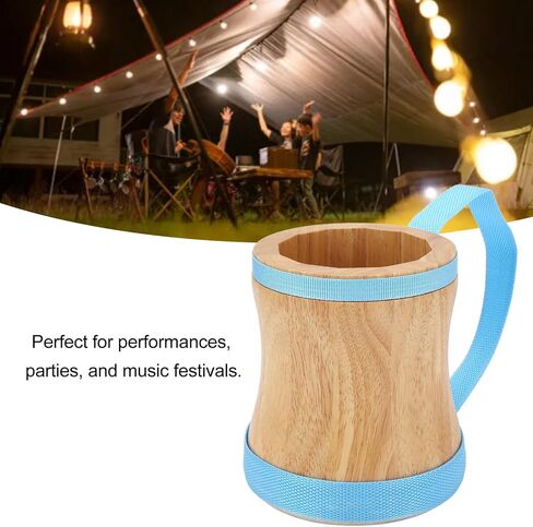 Hand Drum Kit Sheepskin Top Bongo Percussion Drum for Performances Parties Music Festivals (Black) in Saudi Arabia