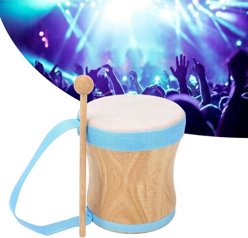 Hand Drum Kit Sheepskin Top Bongo Percussion Drum for Performances Parties Music Festivals (Black) in Saudi Arabia