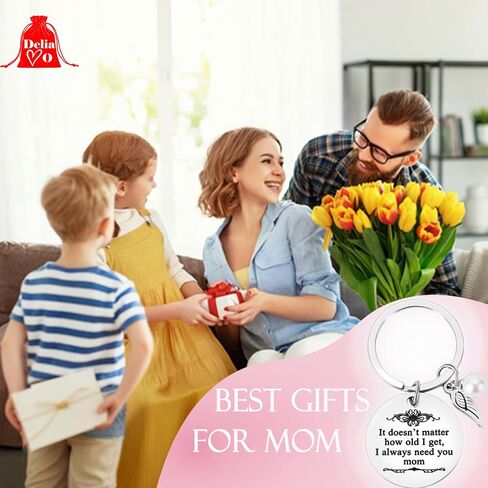 Meaningful Mom Gifts from Daughter, Cute Keychain Gifts Ideal for Mom Birthday Mother's Day Christmas Valentine's Day in Kuwait