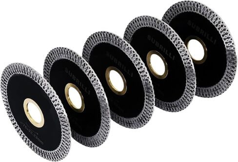 3" 5pcs Hot Sintered Continuous Saw Blade Turbo Rim Segment Diamond Cutting Disc Porcelain Ceramics Tiles Circular Disc in Saudi Arabia