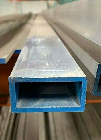 1 "× 2" × 1/8 "الجدار 6061 T6 أنبوب مستطيلة الألمنيوم 48" in Kuwait