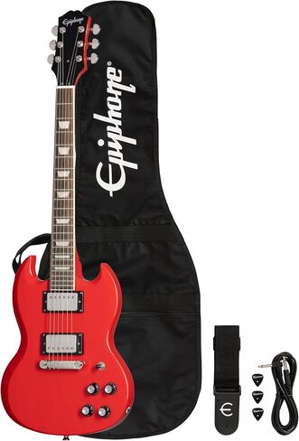 Epiphone Power Players SG 3/4 حجم الشباب ، خشب الأبنوس المظلم مع حقيبة أزعج in Kuwait