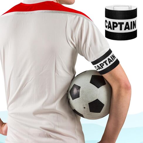 3pcs Captain Armbanss ، 8x31 cm/3.15x12 inch black soccer captain captain armaze lembal lembold step team sport armoal jabbling player band for adul in Saudi Arabia