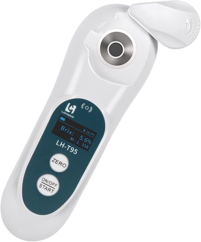 3-in-1 Digital Brix Refractometer with ATC/Refractive Index(RI), 0-95% Sugar Content, Fast Touchscreen Test for Honey/Fruit Juice/Coffee, Accurate Measurement with Precision Light-Blocking Cover in Saudi Arabia