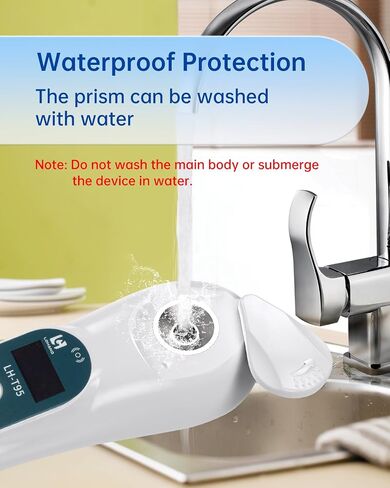 3-in-1 Digital Brix Refractometer with ATC/Refractive Index(RI), 0-95% Sugar Content, Fast Touchscreen Test for Honey/Fruit Juice/Coffee, Accurate Measurement with Precision Light-Blocking Cover in Saudi Arabia