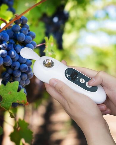 3-in-1 Digital Brix Refractometer with ATC/Refractive Index(RI), 0-95% Sugar Content, Fast Touchscreen Test for Honey/Fruit Juice/Coffee, Accurate Measurement with Precision Light-Blocking Cover in Saudi Arabia