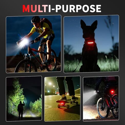 Bike Light for Night Riding,2000 Lumens Bicycle Front Headlight and Back Taillight with 6+5 Modes,3000mAh USB-C Rechargeable Waterproof LED Bright Bike Headlights for Cyclists and Commuters in Kuwait