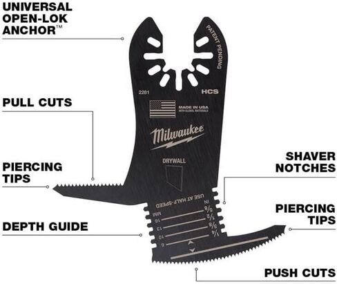 Milwaukee Open-Lok Drywall Blade 1 PK in Saudi Arabia