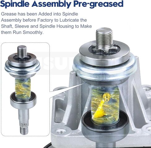 3 Pack Pre-Greased 918-0660 Spindle Assembly Replaces Cub Cadet 918-0660, 618-0660, 918-0625B, 618-0625, 918-04137, 918-04137A for Cub Cadet i1046, LT1045, LT1046, White Outdoor LT2200 Mowers in Kuwait