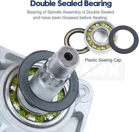 3 Pack Pre-Greased 918-0660 Spindle Assembly Replaces Cub Cadet 918-0660, 618-0660, 918-0625B, 618-0625, 918-04137, 918-04137A for Cub Cadet i1046, LT1045, LT1046, White Outdoor LT2200 Mowers in Kuwait